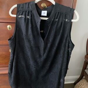 Cabi black lace top